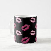 Roze Kusjes Koffiemok (Voorkant links)