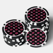 Roze Kusjes Poker Chips (Opstapeling)