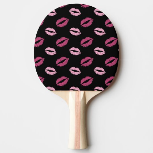 Roze Kusjes Tafeltennisbatje (Voorkant)