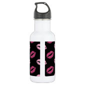 Roze Kusjes Waterfles (Achterkant)