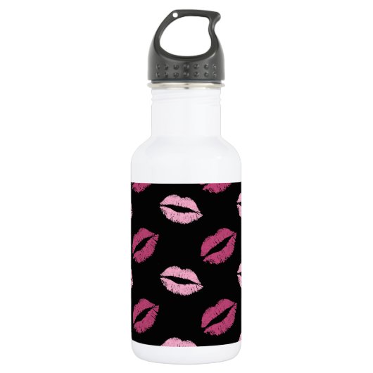 Roze Kusjes Waterfles (Voorkant)