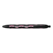 Roze Kusjes Zwarte Inkt Pen (Achterkant)