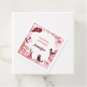 roze kustcowgirl bedankjes labels (In situ)