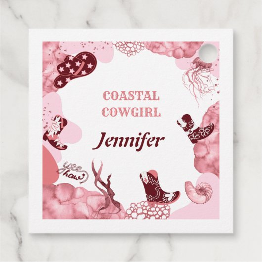roze kustcowgirl bedankjes labels (Achterkant)