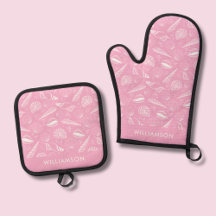Roze kustschelp patroon