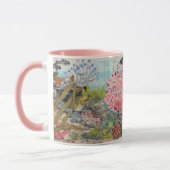 Roze kustvaart Zee Life Ocean Beach Marine Mok (Links)