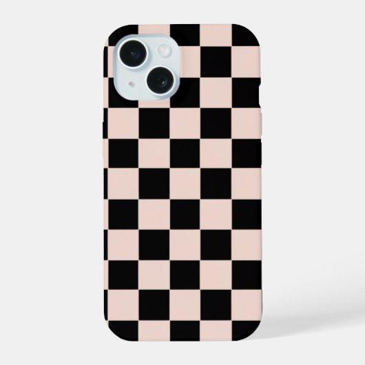 Roze Kwadrant iPhone 15 Case (Achterkant)