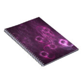roze kwal abstracte kunst notitieboek (Rechterzijde)