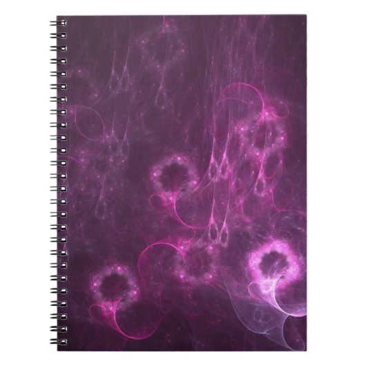 roze kwal abstracte kunst notitieboek (Voorkant)