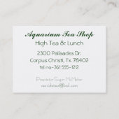 Roze kwal Ernst Haeckel Bloem Roze Visitekaartje (Achterkant)