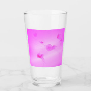 Roze kwal glazen beker