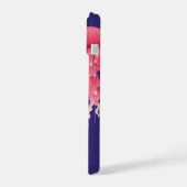 Roze kwal iPhone 15 case (Linkerkant)