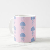 Roze kwal koffiemok (Voorkant links)