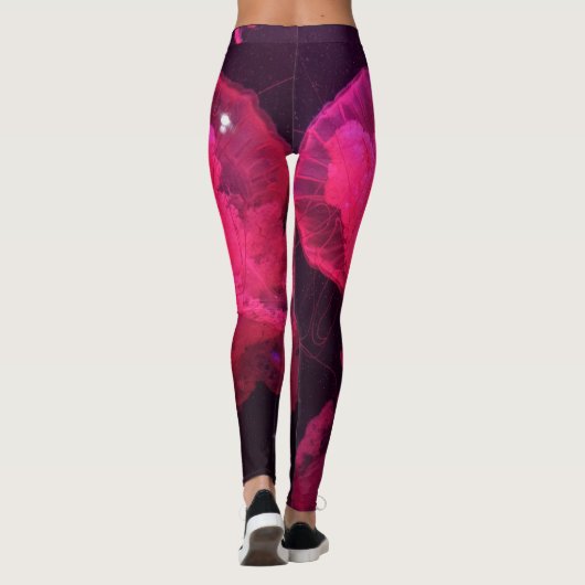 Roze kwal leggings (Achterkant)