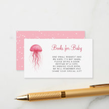 Roze kwal meisje baby shower boeken voor baby
