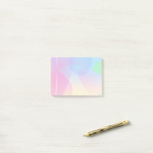 Roze kwal post-it® notes (Op bureau)