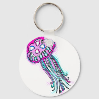 Roze kwal sleutelhanger
