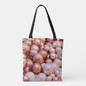 Roze Kwarts Kerstmis Tote Bag (Achterkant)