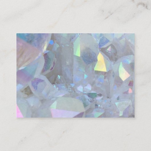  Roze Kwarts Kristal Dank u Kaarten Visitekaartje (Achterkant)