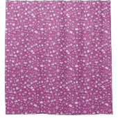 Roze Kwarts Kristal Patroon Douchegordijn (Voorkant)