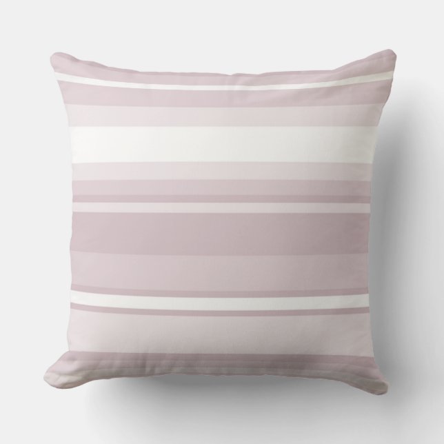 Roze kwarts roze strepen kussen (Voorkant)