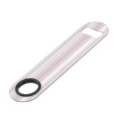 Roze kwarts roze strepen speed flessenopener (Voorkant Gekanteld)