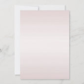 Roze Kwarts Verjaardagsbrunch Kaart (Achterkant)