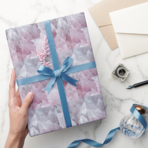 Roze kwartsgeest Lichaamsspiraalenergie Cadeaupapier