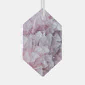 Roze kwartsgeest Lichaamsspiraalenergie Glas Ornament (Voorkant Rechts)