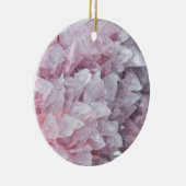 Roze kwartsgeest Lichaamsspiraalenergie Keramisch Ornament (Rechts)