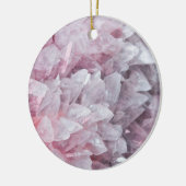 Roze kwartsgeest Lichaamsspiraalenergie Keramisch Ornament (Links)