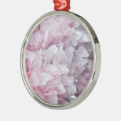 Roze kwartsgeest Lichaamsspiraalenergie Metalen Ornament (Links)