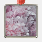 Roze kwartsgeest Lichaamsspiraalenergie Metalen Ornament (Voorkant)