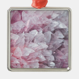 Roze kwartsgeest Lichaamsspiraalenergie Metalen Ornament