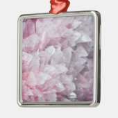 Roze kwartsgeest Lichaamsspiraalenergie Metalen Ornament (Links)