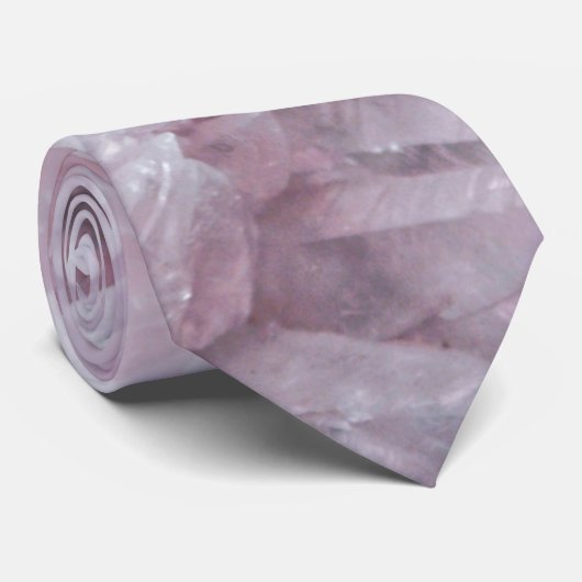 Roze kwartsgeest Lichaamsspiraalenergie Stropdas (Opgerold)