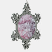 Roze kwartsgeest Lichaamsspiraalenergie Tin Sneeuwvlok Ornament (Links)