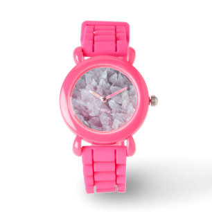Roze kwartsgeest Lichaamsspiriet Energy Watch Horloge