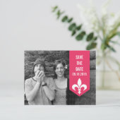 Roze laagse kantine sparen het Briefkaart Datum (Staand voorkant)