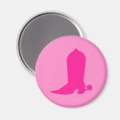 Roze laars voor Cowgirl Magneet (Voorkant / Achterkant)