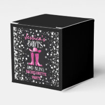 Roze laarzen en Bling Bachelorette Party