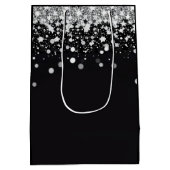 Roze laarzen en Bling Bachelorette Party Medium Cadeauzakje (Achterkant)