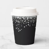 Roze laarzen en Bling Bachelorette Party Papieren Bekers (Achterkant)