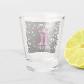 Roze laarzen en Bling Bachelorette Party Shot Glas (Achterkant)