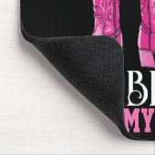 Roze laarzen en Bling Dat is mijn ding Muismat (Hoek)
