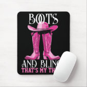 Roze laarzen en Bling Dat is mijn ding Muismat (Met muis)