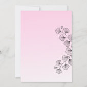 Roze laat Brunch, Brunch En Bubbles Kaart (Achterkant)