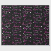 Roze laat een beetje Inspirerend achter Cadeaupapier (Vlak)