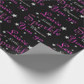 Roze laat een beetje Inspirerend achter Cadeaupapier (Hoek)