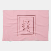 Roze laat het glanzen theedoek (Horizontaal)